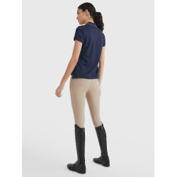 Polo Tommy Hilfiger Equestrian con pedrería de manga corta para mujer Polo Tommy Hilfiger Equestrian con pedrería de manga corta para mujer