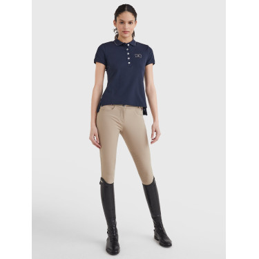 Polo Tommy Hilfiger Equestrian con pedrería de manga corta para mujer Polo Tommy Hilfiger Equestrian con pedrería de manga corta para mujer