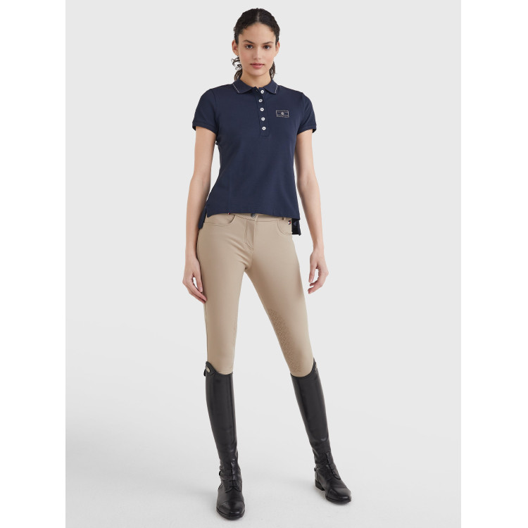 Polo Tommy Hilfiger Equestrian con pedrería de manga corta para mujer Polo Tommy Hilfiger Equestrian con pedrería de manga corta para mujer