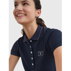 Polo Tommy Hilfiger Equestrian con pedrería de manga corta para mujer Polo Tommy Hilfiger Equestrian con pedrería de manga corta para mujer