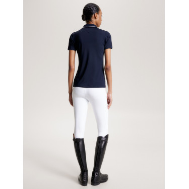 Polo Tommy Hilfiger Equestrian Harlem de manga corta para mujer Polo Tommy Hilfiger Equestrian Harlem de manga corta para mujer