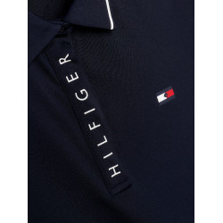 Polo Tommy Hilfiger Equestrian Harlem de manga corta para mujer Azul marino Polo Tommy Hilfiger Equestrian Harlem de manga corta para mujer Azul marino