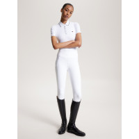 Polo Tommy Hilfiger Equestrian Harlem de manga corta para mujer Azul marino