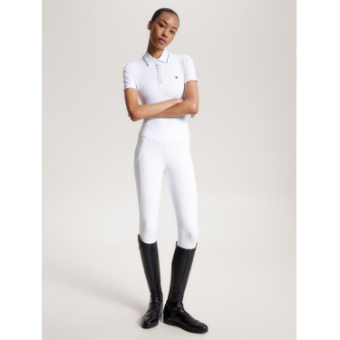 Polo Tommy Hilfiger Equestrian Harlem de manga corta para mujer Polo Tommy Hilfiger Equestrian Harlem de manga corta para mujer