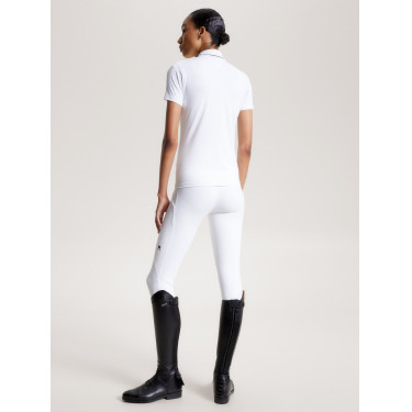 Polo Tommy Hilfiger Equestrian Harlem de manga corta para mujer Polo Tommy Hilfiger Equestrian Harlem de manga corta para mujer