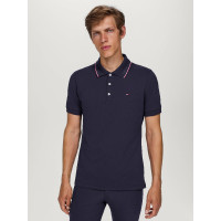 Polo Tommy Hilfiger Equestrian Harrison de manga corta para hombre Azul marino