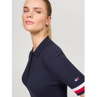 Polo Tommy Hilfiger Equestrian Lenox efecto pulóver mujer Polo Tommy Hilfiger Equestrian Lenox efecto pulóver mujer