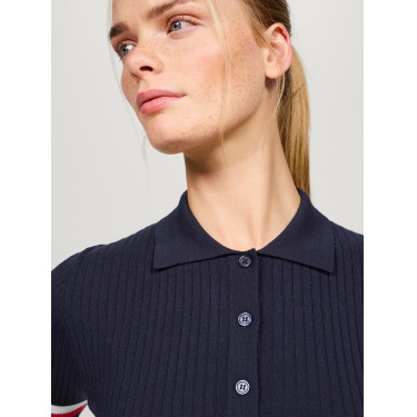 Polo Tommy Hilfiger Equestrian Lenox efecto pulóver mujer Polo Tommy Hilfiger Equestrian Lenox efecto pulóver mujer