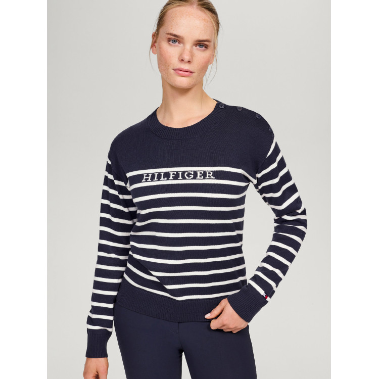 Jersey marinero Tommy Hilfiger Equestrian Fairflied mujer Jersey marinero Tommy Hilfiger Equestrian Fairflied mujer