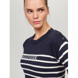 Jersey marinero Tommy Hilfiger Equestrian Fairflied mujer Azul marino