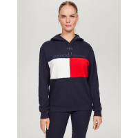 Sudadera con capucha bandera Tommy Hilfiger Equestrian Berkshire unisex Azul marino