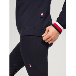 Sudadera con capucha Tommy Hilfiger Equestrian Richmond para mujer Azul marino Sudadera con capucha Tommy Hilfiger Equestrian Richmond para mujer Azul marino