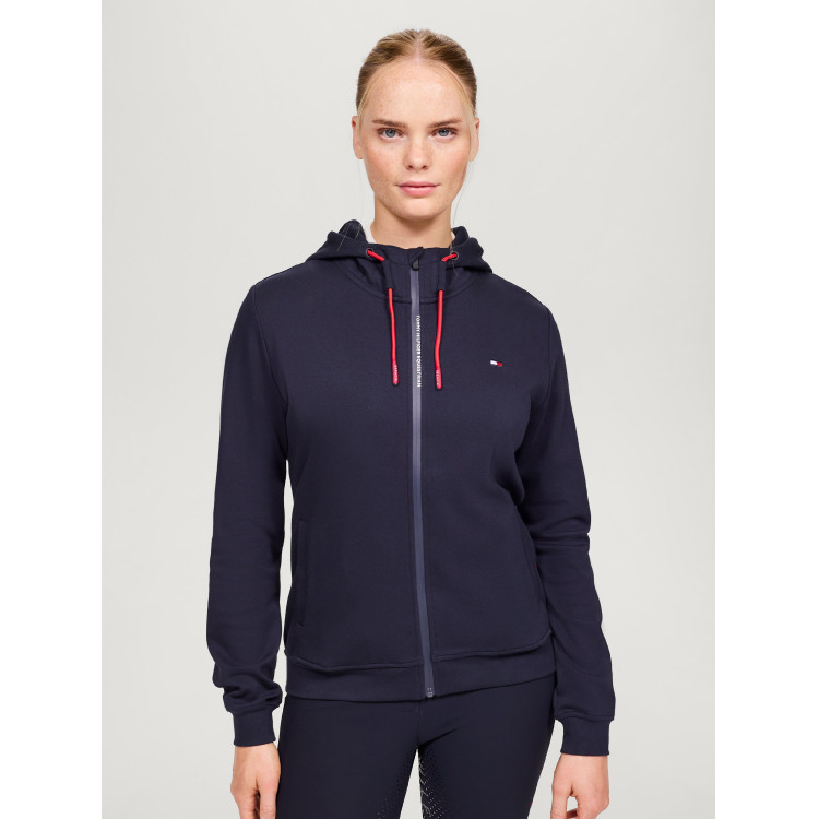 Sudadera con cremallera Tommy Hilfiger Equestrian Kingston para mujer Sudadera con cremallera Tommy Hilfiger Equestrian Kingston para mujer