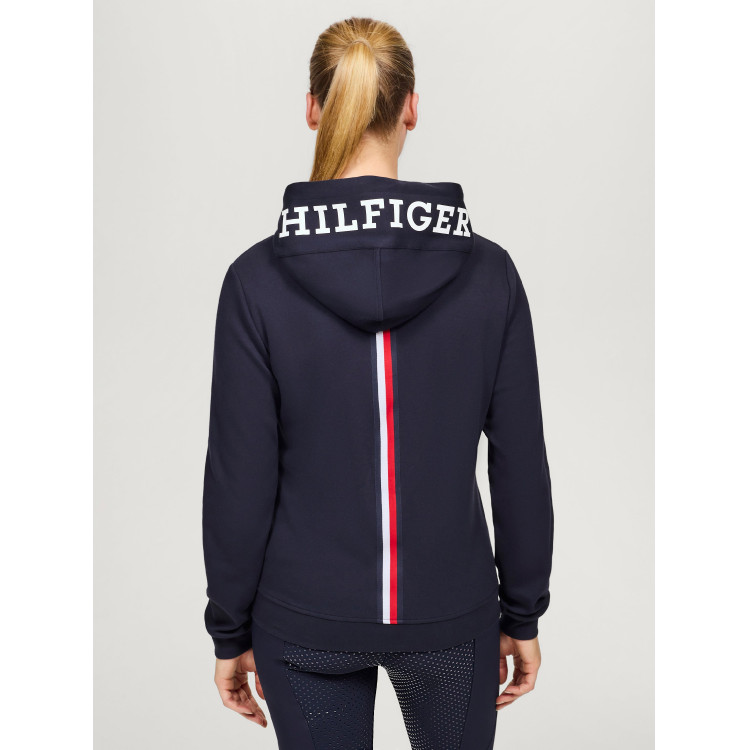 Sudadera con cremallera Tommy Hilfiger Equestrian Kingston para mujer Sudadera con cremallera Tommy Hilfiger Equestrian Kingston para mujer