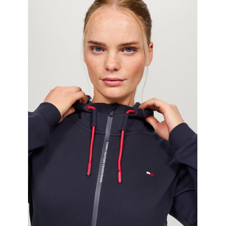 Sudadera con cremallera Tommy Hilfiger Equestrian Kingston para mujer Sudadera con cremallera Tommy Hilfiger Equestrian Kingston para mujer