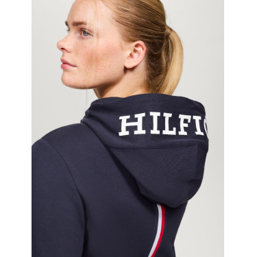 Sudadera con cremallera Tommy Hilfiger Equestrian Kingston para mujer Sudadera con cremallera Tommy Hilfiger Equestrian Kingston para mujer