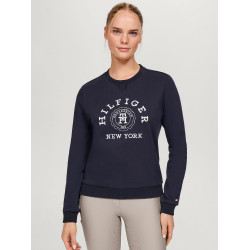 Sudadera gráfica Tommy Hilfiger Equestrian Evans para mujer Azul marino Sudadera gráfica Tommy Hilfiger Equestrian Evans para mujer Azul marino