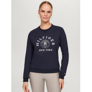 Sudadera gráfica Tommy Hilfiger Equestrian Evans para mujer Azul marino Sudadera gráfica Tommy Hilfiger Equestrian Evans para mujer Azul marino