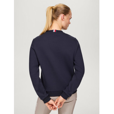 Sudadera gráfica Tommy Hilfiger Equestrian Evans para mujer Azul marino Sudadera gráfica Tommy Hilfiger Equestrian Evans para mujer Azul marino