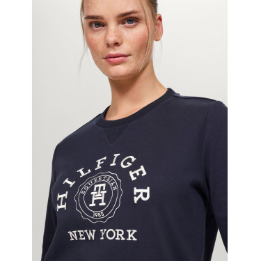 Sudadera gráfica Tommy Hilfiger Equestrian Evans para mujer Azul marino Sudadera gráfica Tommy Hilfiger Equestrian Evans para mujer Azul marino