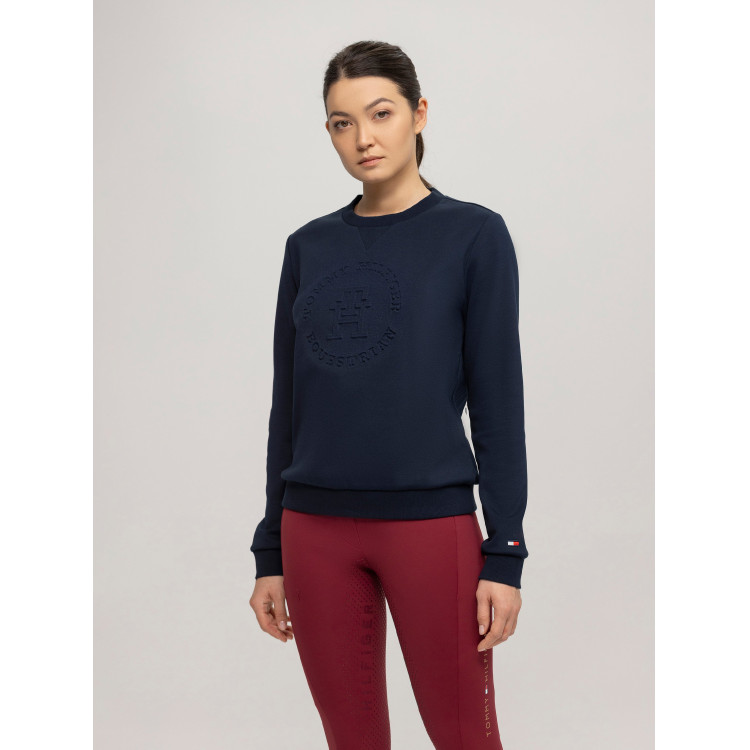 Sudadera gráfica Tommy Hilfiger Equestrian Illinois para mujer Sudadera gráfica Tommy Hilfiger Equestrian Illinois para mujer