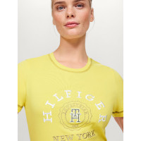 Camiseta gráfica Tommy Hilfiger Equestrian Newport para mujer de manga corta Limón ella Amarillo Camiseta gráfica Tommy Hilfiger Equestrian Newport para mujer de manga corta Limón ella Amarillo
