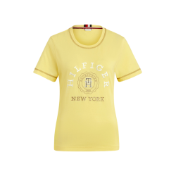 Camiseta gráfica Tommy Hilfiger Equestrian Newport para mujer de manga corta