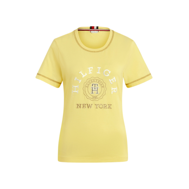 Camiseta gráfica Tommy Hilfiger Equestrian Newport para mujer de manga corta Camiseta gráfica Tommy Hilfiger Equestrian Newport para mujer de manga corta