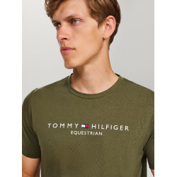 Camiseta Gráfica Tommy Hilfiger Equestrian Williamsburg de manga corta para hombre Olivier utilitario Verde