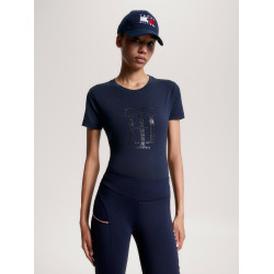 Camiseta Tommy Hilfiger Equestrian Manhattan de manga corta para mujer
