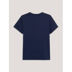 Camiseta Tommy Hilfiger Equestrian Manhattan de manga corta para mujer Azul marino