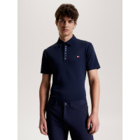 Polo Tommy Hilfiger Equestrian Harlem de manga corta para hombre Azul marino
