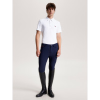 Polo Tommy Hilfiger Equestrian Harlem de manga corta para hombre Blanco