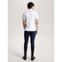 Polo Tommy Hilfiger Equestrian Harlem de manga corta para hombre Blanco