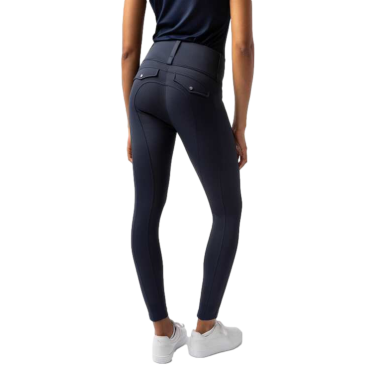 Legging híbrido Horze Anya mujer fullgrip Apertura Azul marino Legging híbrido Horze Anya mujer fullgrip Apertura Azul marino