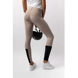 Pantalón de equitación Horze Evelyn de asiento completo para mujer Topo simple Beige Pantalón de equitación Horze Evelyn de asiento completo para mujer Topo simple Beige