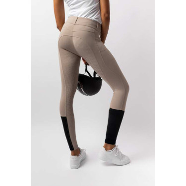 Pantalón de equitación Horze Evelyn de asiento completo para mujer Topo simple Pantalón de equitación Horze Evelyn de asiento completo para mujer Topo simple
