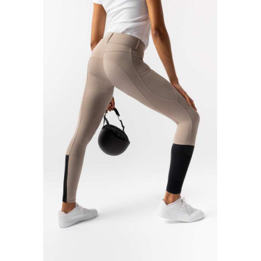 Pantalón de equitación Horze Evelyn de asiento completo para mujer Topo simple Pantalón de equitación Horze Evelyn de asiento completo para mujer Topo simple