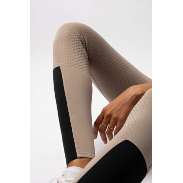 Pantalón de equitación Horze Evelyn de asiento completo para mujer Topo simple Pantalón de equitación Horze Evelyn de asiento completo para mujer Topo simple
