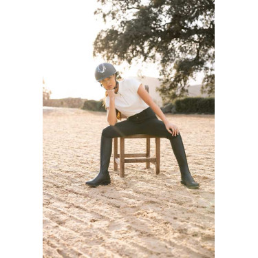 Pantalón Horze Grand Prix Pro con culera completa para mujer Negro