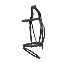 Brida Dy'on colección D muserola combinada trenzada Negro