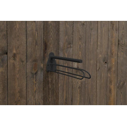 Soporte para montura de metal con soporte para mantilla Grooming Deluxe by Kentucky Negro