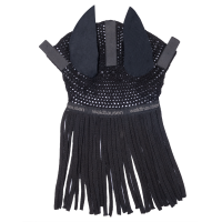 Bonete con orejeras y flecos Waldhausen Negro
