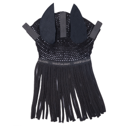 Bonete con orejeras y flecos Waldhausen Negro