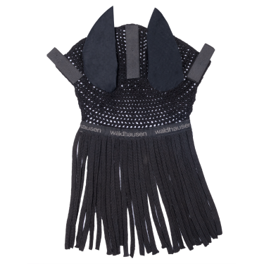 Bonete con orejeras y flecos Waldhausen Negro