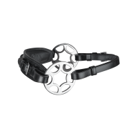 Brida sin bocado Waldhausen Sensitiv con rueda Negro