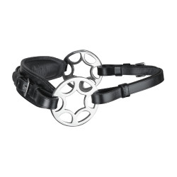 Brida sin bocado Waldhausen Sensitiv con rueda Negro