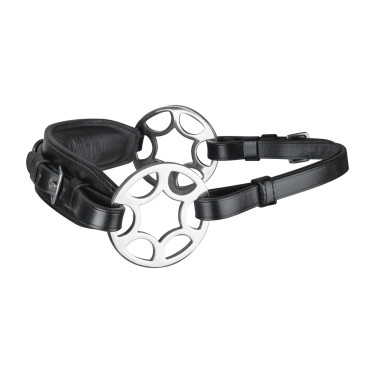 Brida sin bocado Waldhausen Sensitiv con rueda Negro