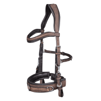 Cavezón Waldhausen de cuero anatómico Castaño Marrón Cavezón Waldhausen de cuero anatómico Castaño Marrón