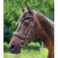 Cavezón Waldhausen de cuero anatómico Castaño Marrón Cavezón Waldhausen de cuero anatómico Castaño Marrón
